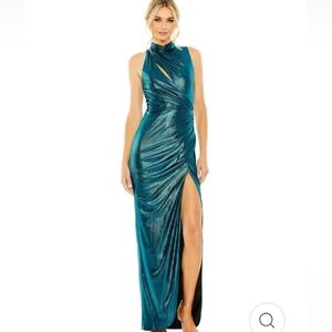 NWT Ieena by Mac Duggal High Neck Sleeveless Gown, size 12